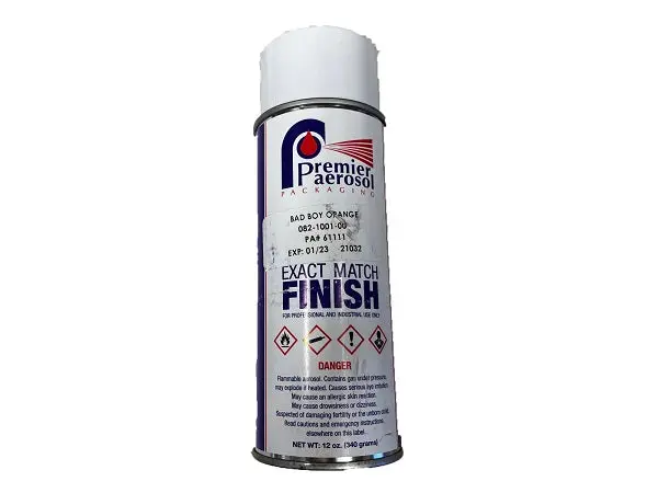 (082-1001-00) Bad Boy Spray Paint - Orange, 12Oz 1