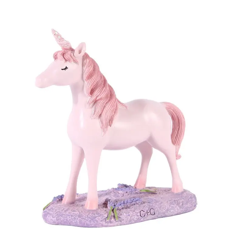 Pink Unicorn Figurine Ornament 1
