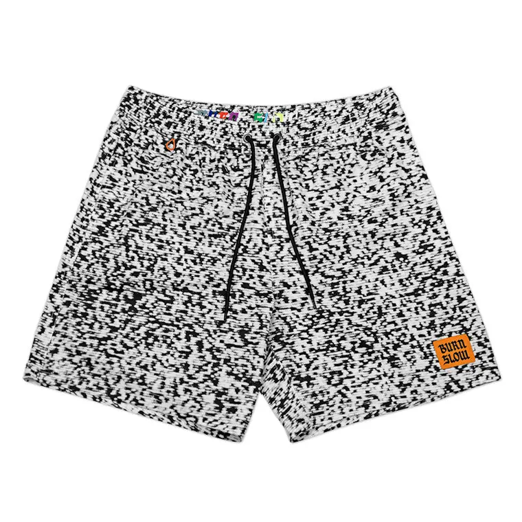 Burn Slow Entertainment Swim Shorts - Static Age 1