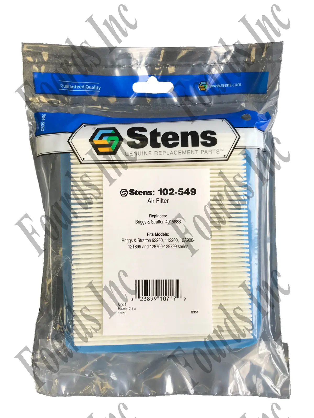 (102-549) Air Filter 491588S 1