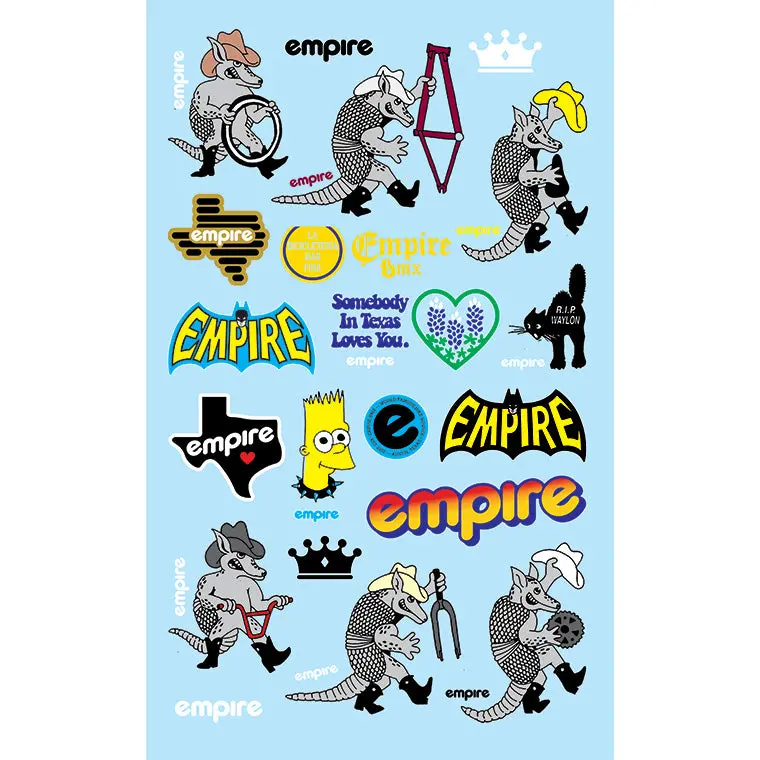 Empire Bmx Sticker Sheet 1