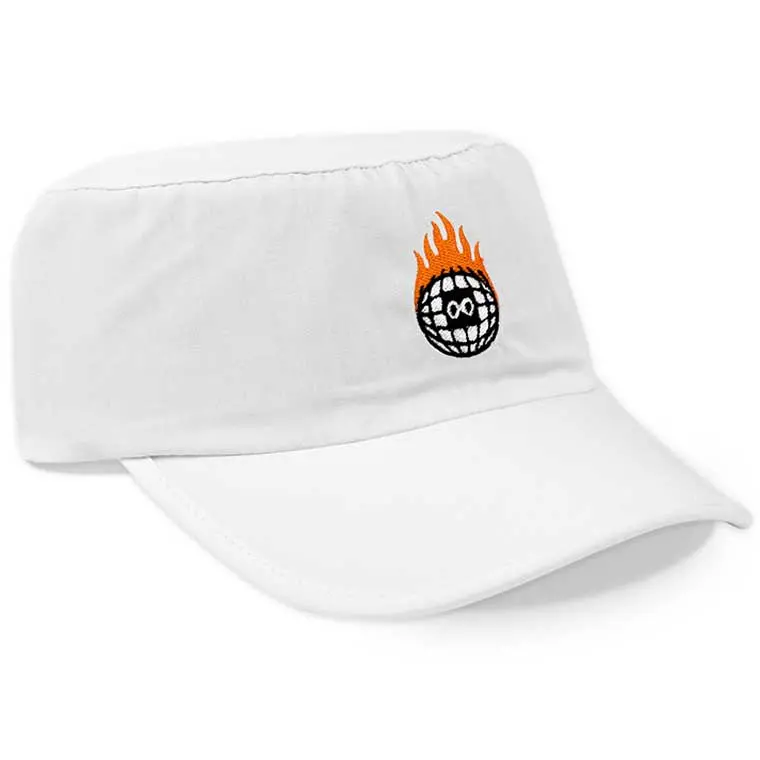 Burn Slow Entertainment Globe Logo Painter Hat 1