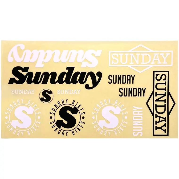 Sunday Assorted Sticker Sheet 1