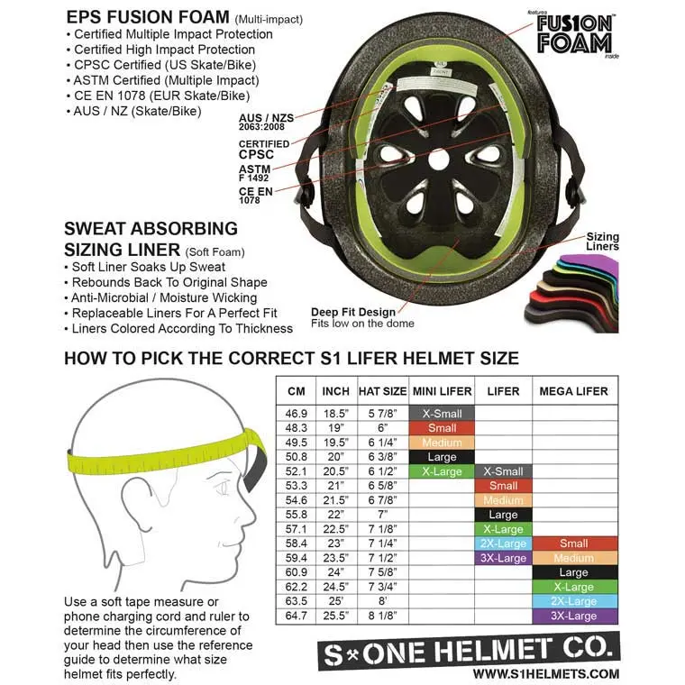 S1 Lifer Helmet Sizing Liner 1