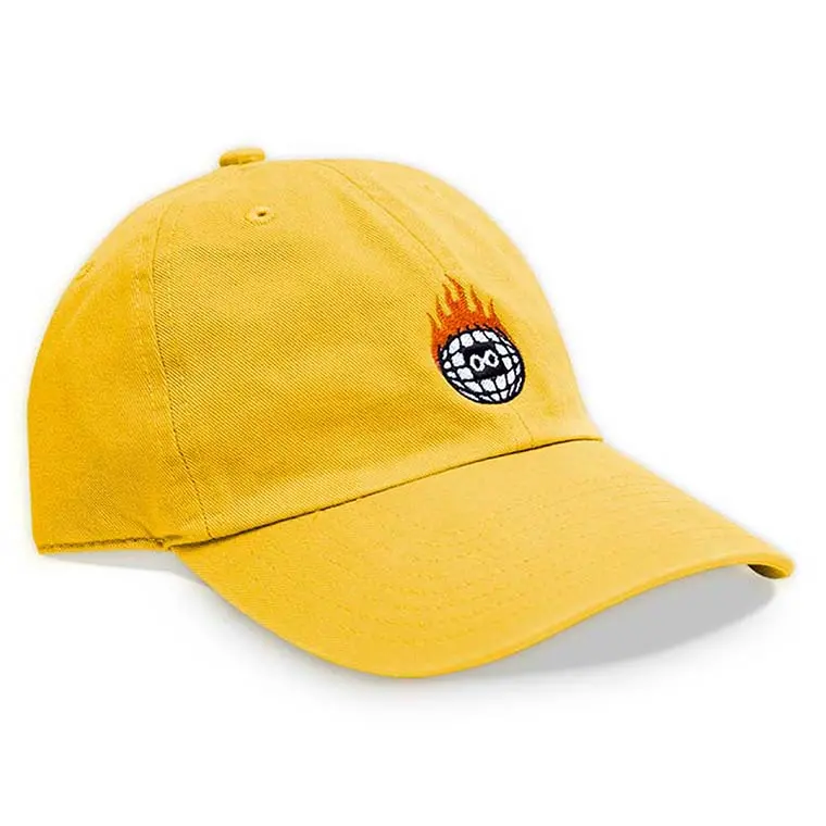 Burn Slow Entertainment Globe Logo Hat 1