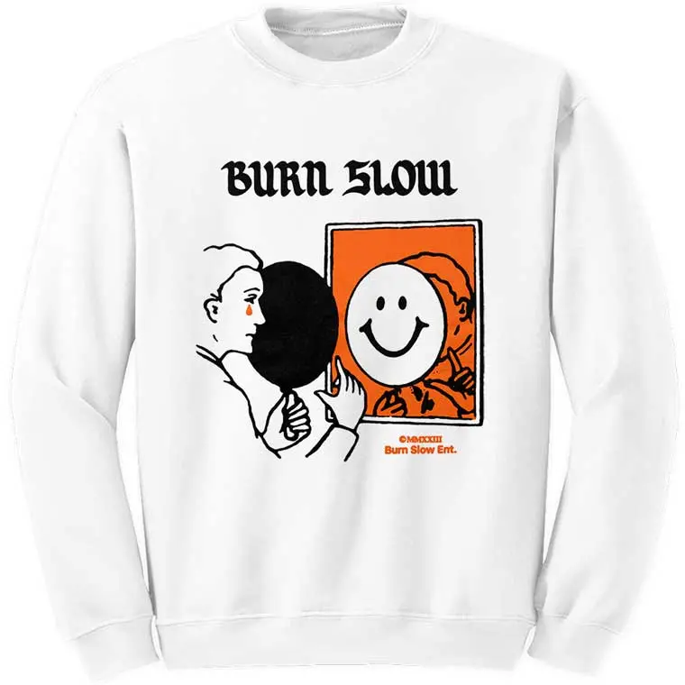 Burn Slow Entertainment Crew Sweatshirt - Inside Out Xl 1