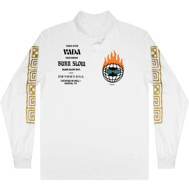 Burn Slow Entertainment X Vada Longsleeve Polo 1
