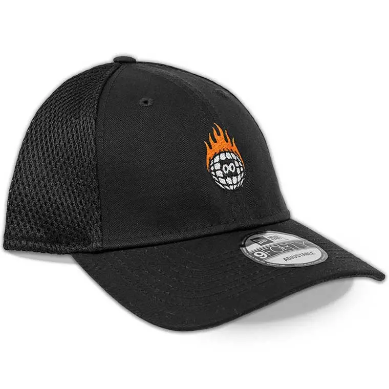Burn Slow Entertainment Globe Logo Mesh Hat 1