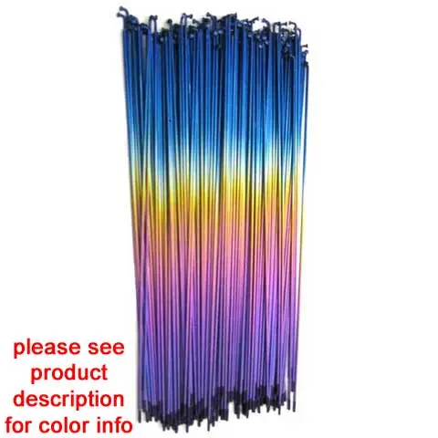Usa Spokes Titanium Spoke - Rainbow (Blue / Gold / Purple) 1