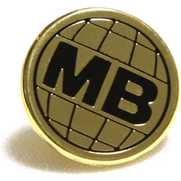 Moto-Bunka Globe Logo Pin Badge 2