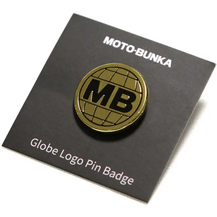 Moto-Bunka Globe Logo Pin Badge 1