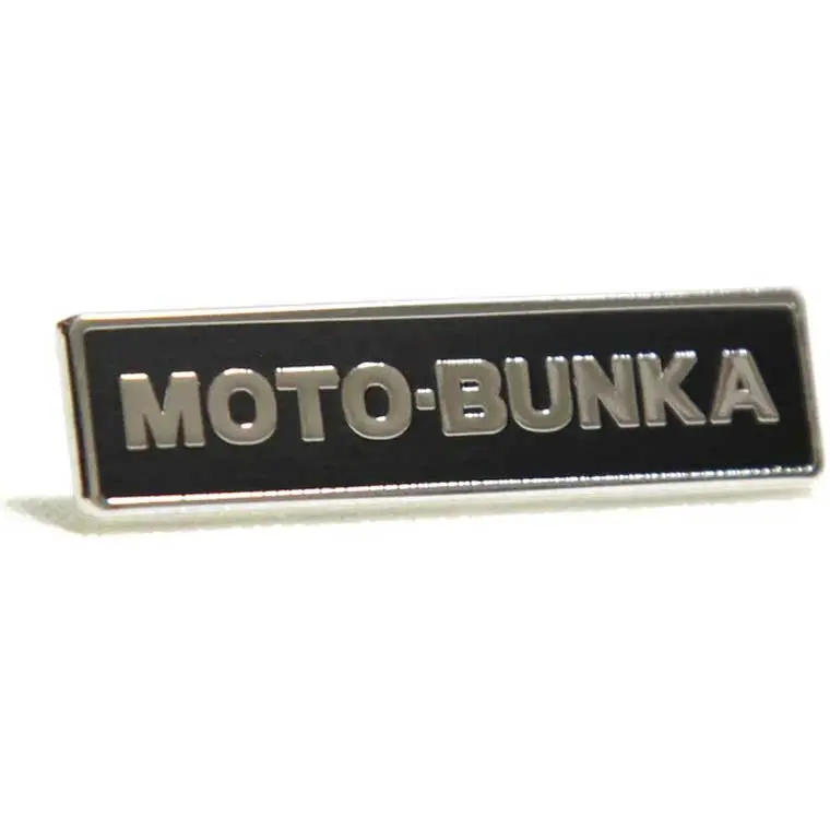 Moto-Bunka Text Logo Pin Badge 2