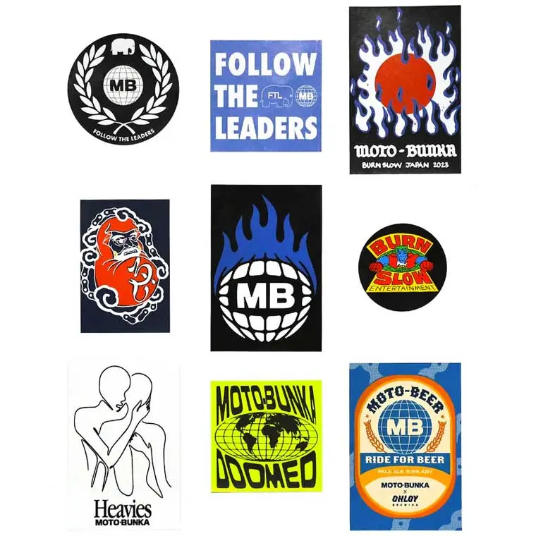 Moto-Bunka Collab Sticker Pack 1