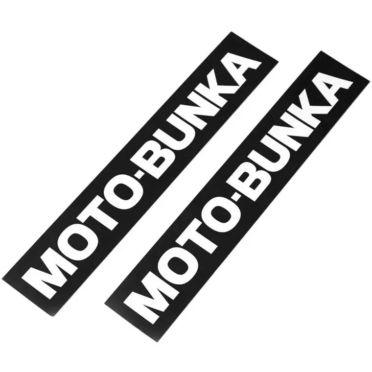 Moto-Bunka Big Text Logo Stickers (2-Pack) 1