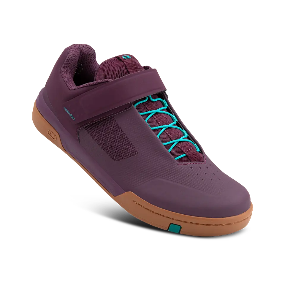 Stamp Speed Lace Flat Shoes - Purple/Gum 1