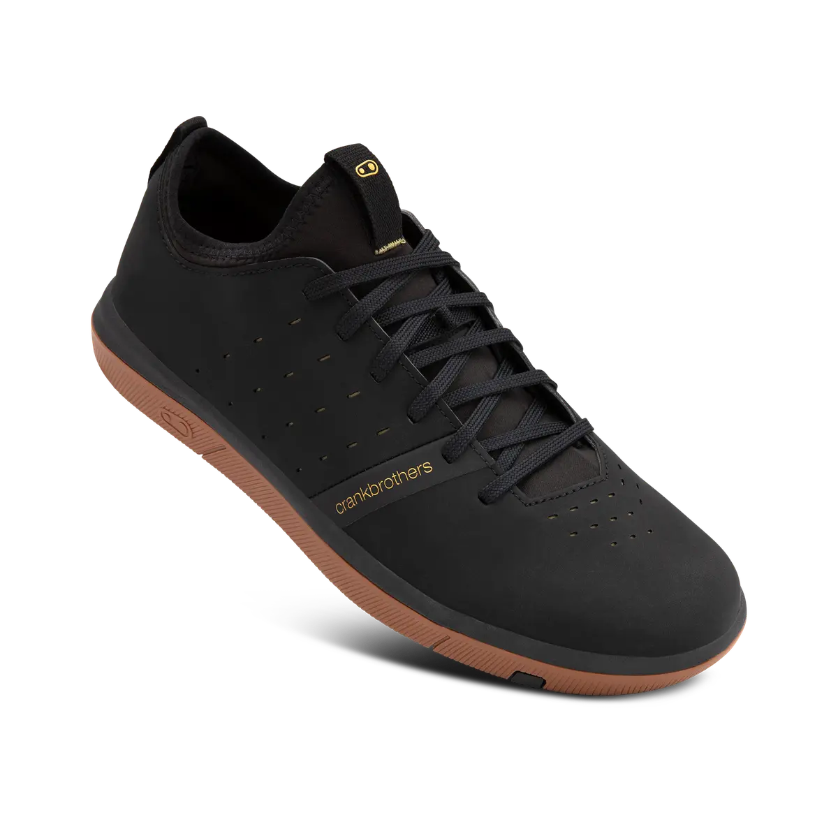 Stamp Street Fabio Flat Shoes - Black/Gum 1