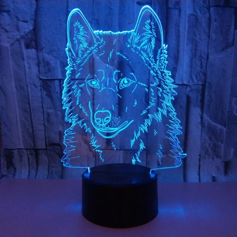 Wolf Night Light With Remote Control 1