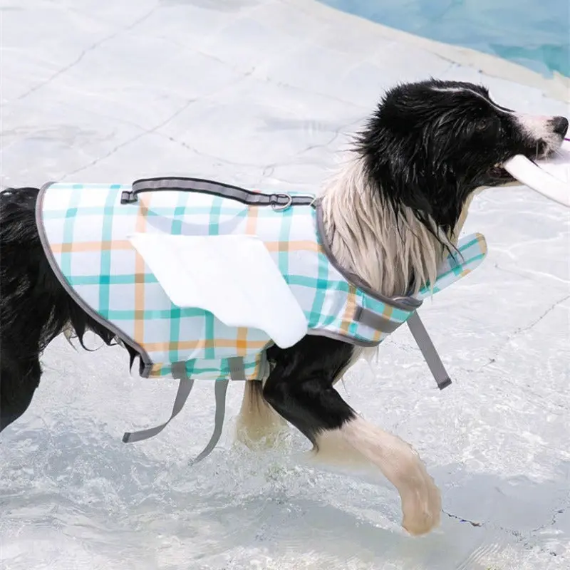 Dog Swimming Life Vest with Handle for Safety and Control