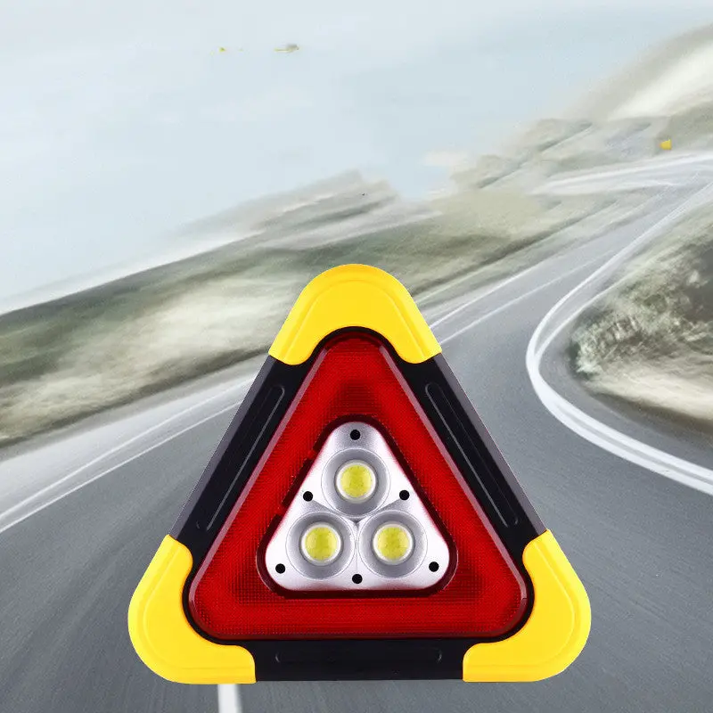 Solar Powered Roadside Triangle Sign 1