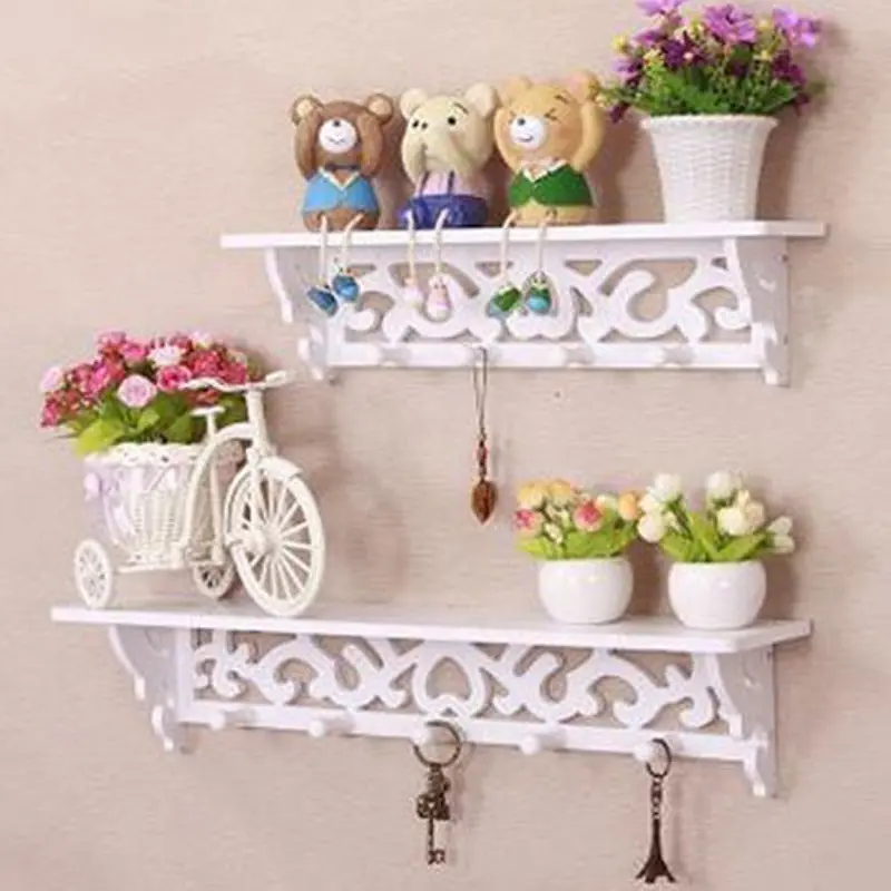 Decorative Wall-Mounted Wooden Shelf 1