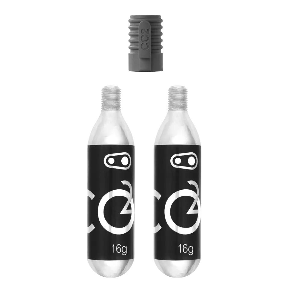 Co2 16G Cartridges (2 Units) W/ Inflator 1