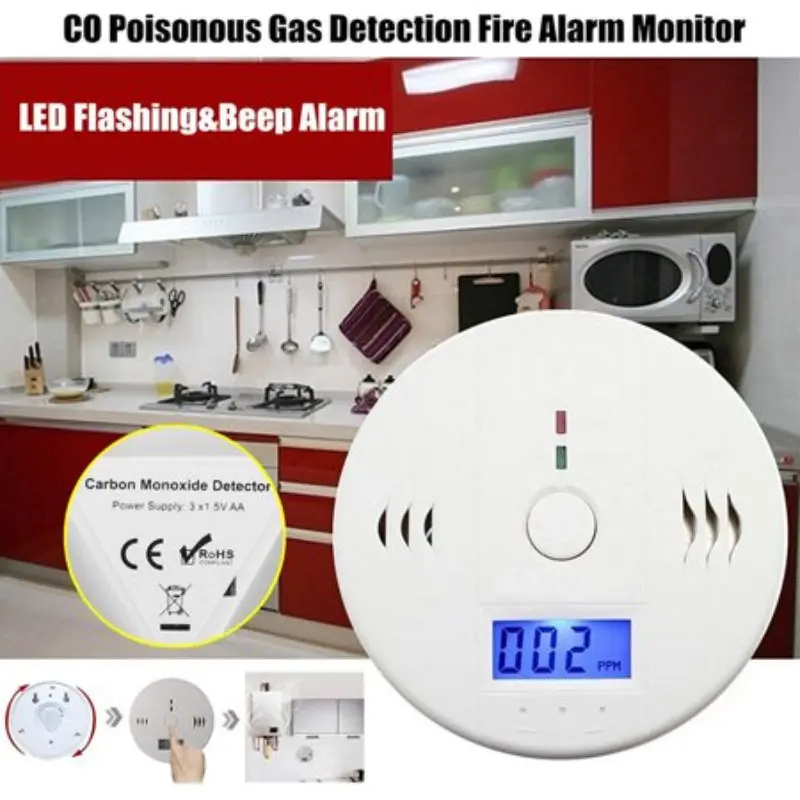 Lcd Co Carbon Monoxide Sensors & Alarm 1