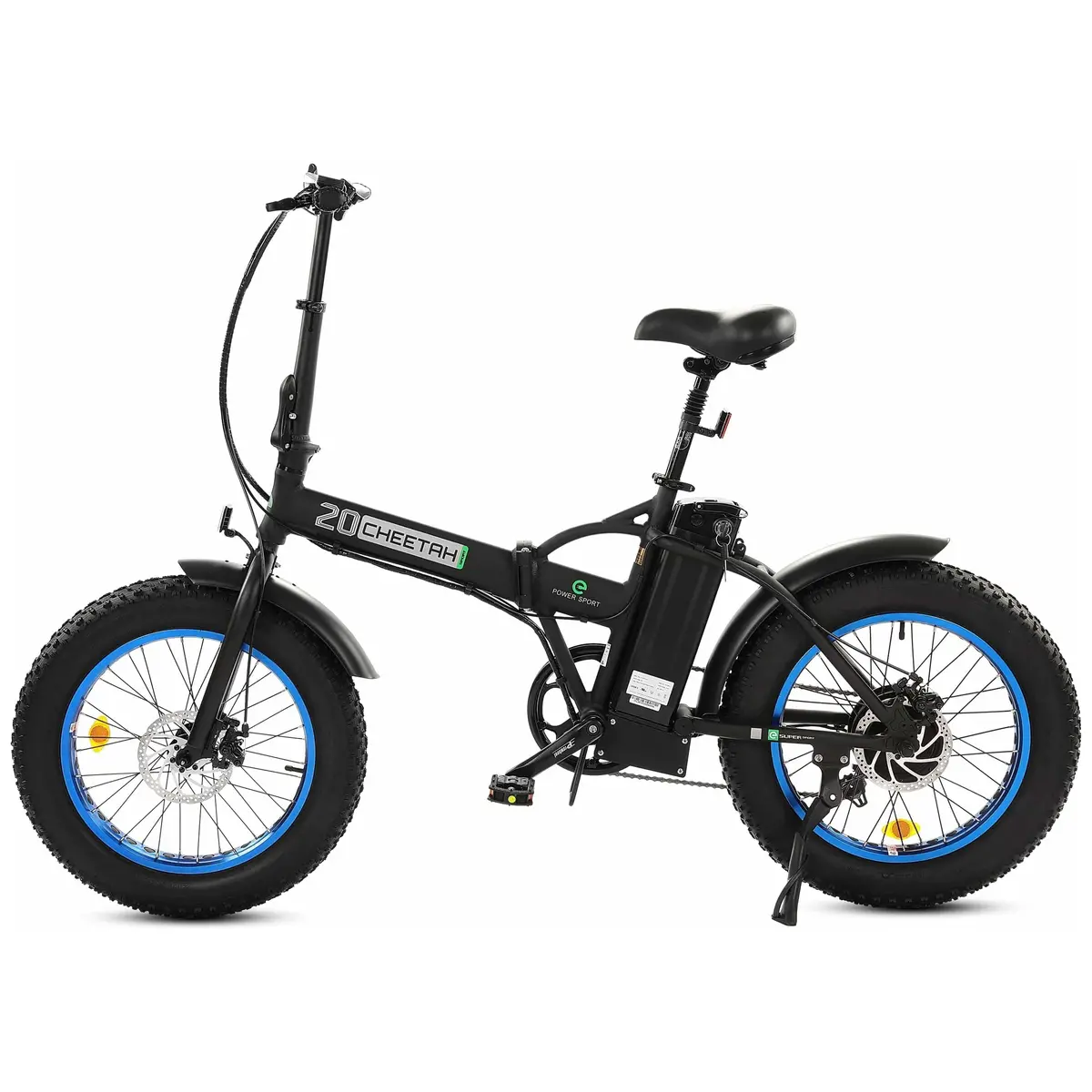 Ecotric 20" (Ul Certified) Folding Fat Tire Portable Electric Bike - 500 Watt, 36V 1