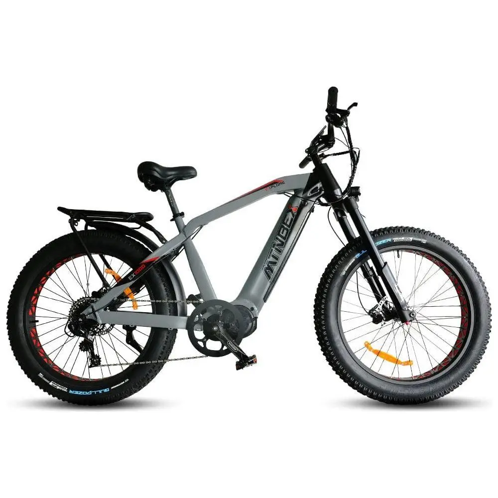 Mtnbex Explore- Ex1000 Mid-Drive, Fat Tire, E-Bike  - 750 Watt / 1000 Watt, 48V 1