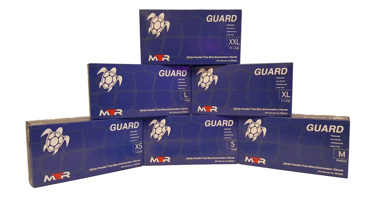 Mtr Guard And Bolt Nitrile Gloves - Fentanyl And Chemo Rated - Box Of 100 1