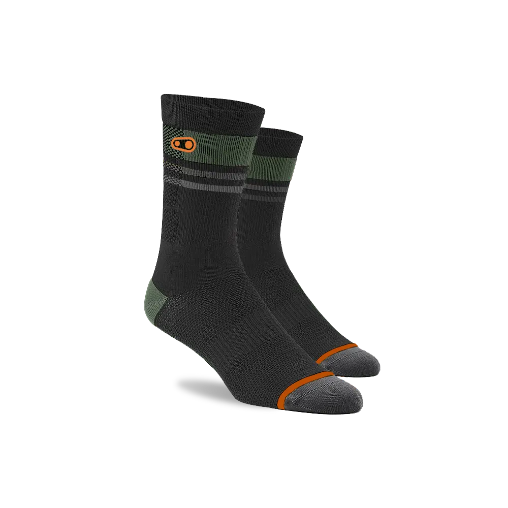 Icon Mtb Socks - Black/Green 1