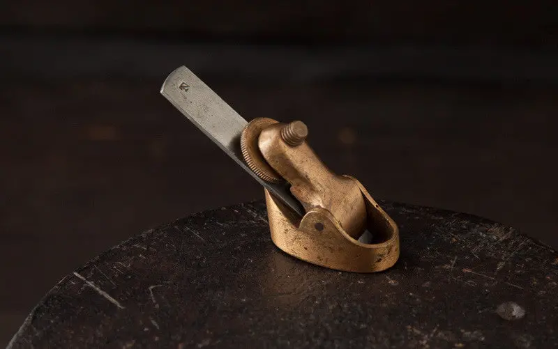 Beautiful Brass Violinmaker's Plane By Norris -- Only 1 1/2 By 1/2 Inch! * 49878 1