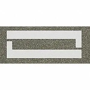 Stencil Stop Bar 8' Aluminum 1