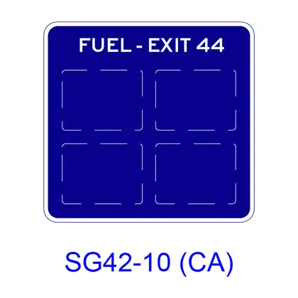 Single-Exit Interchange (One Service) Mainline Exit Xx Sg42-10Ca 1
