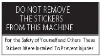(29466) Decal Do Not Remove Stickers 1