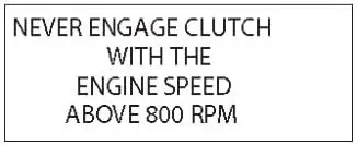 (29467) Decal Never Engage Clutch 1