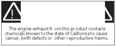 (29473) Decal Warning Engine Exhaust 1