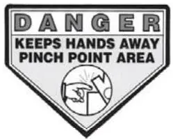 (29475) Danger Keep Hands Away (Feed Roll Area) 1