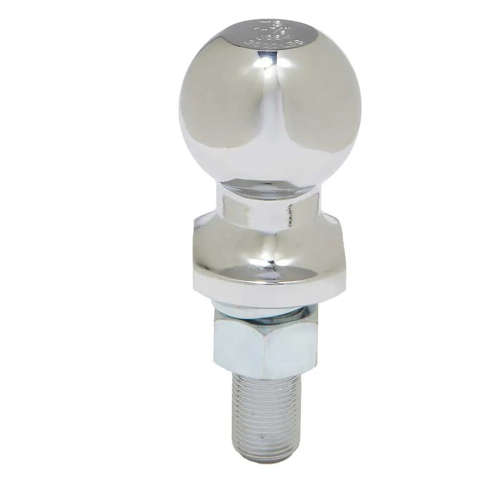 (32715.Ult) Ultra-Tow Chrome Hitch Ball 1-7/8-In. Ball | 3/4-In. Dia. X 2-1/8-In. L Shank | 3500-Lb. Cap 1
