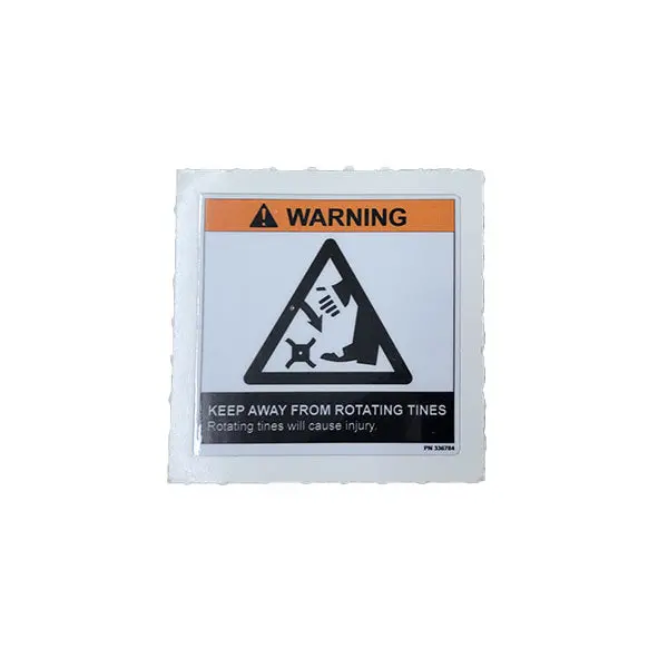 (336784) Decal - Tine Warning 1