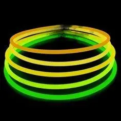 25 (Yellow/Green) Glow Necklace Lightstick 1