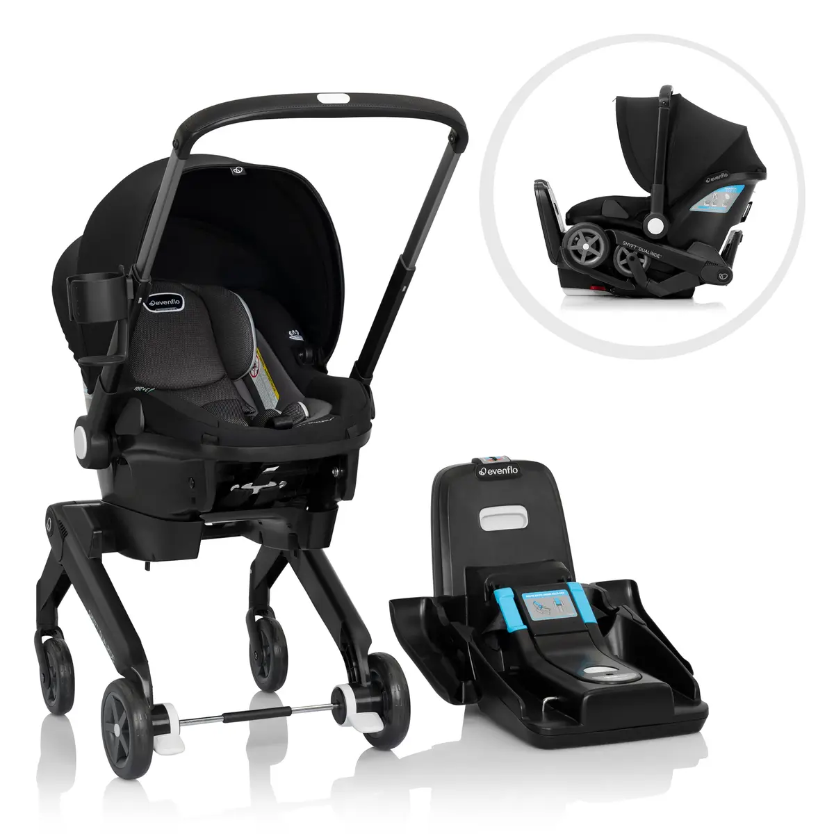 Shyft Dualride Infant Car Seat Stroller Combo - Support 1