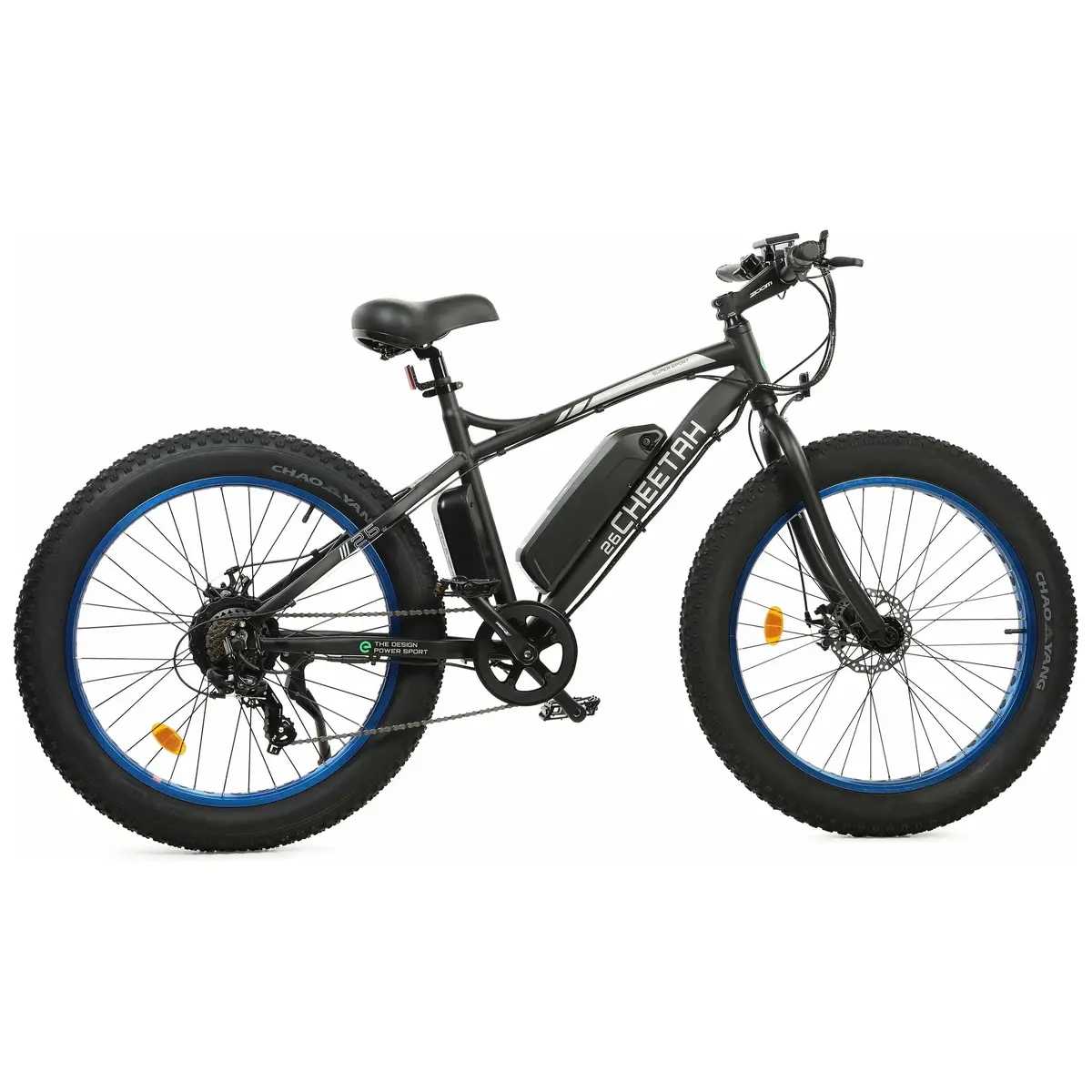 Ecotric Cheetah 26" Fat Tire Beach Snow Electric Bike - 500 Watt, 36V 2