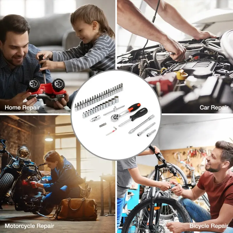 Mechanics Socket Ratchet Set W/ Case 1