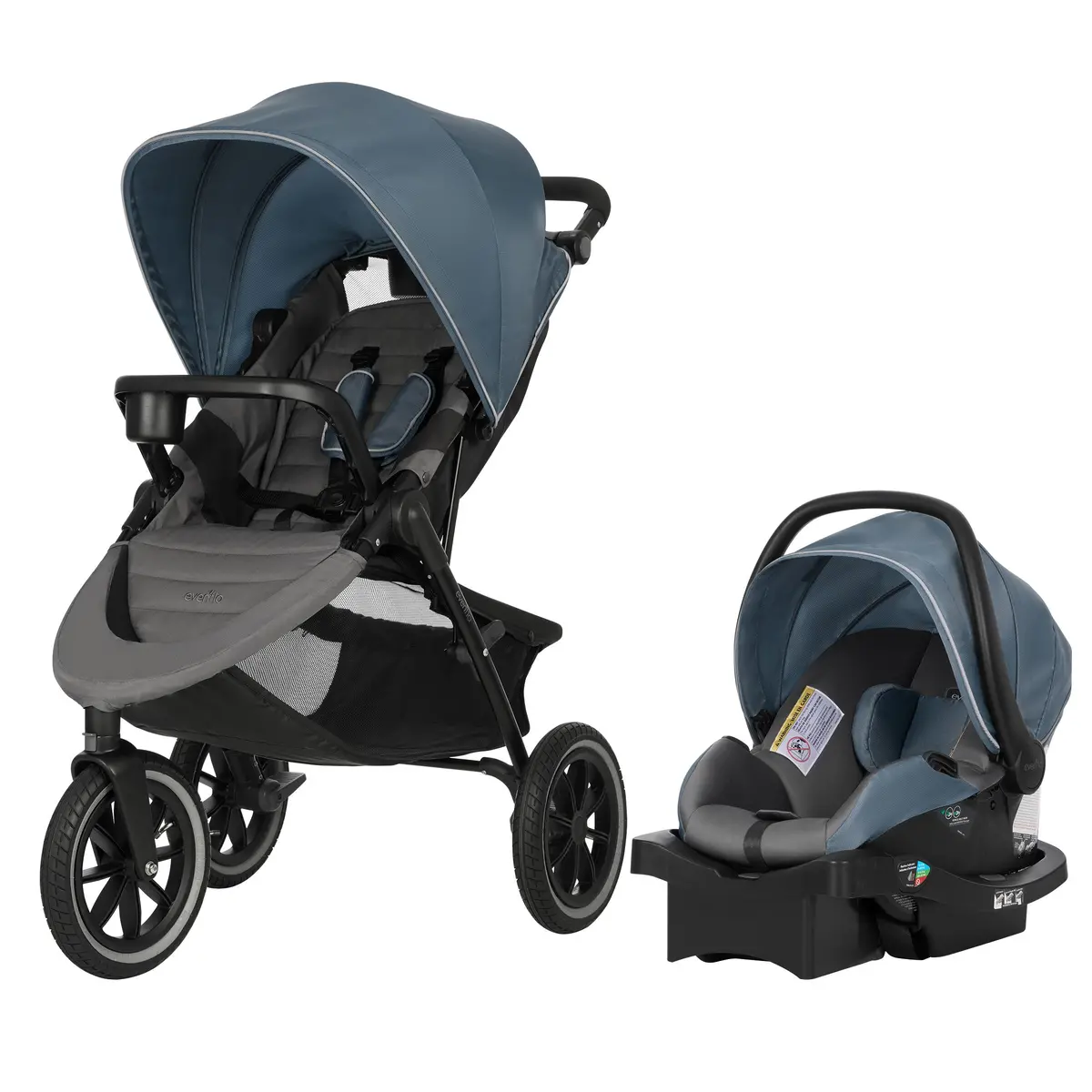 Folio3 Jog & Stroll Travel System With Litemax Infant Car Seat Support 1