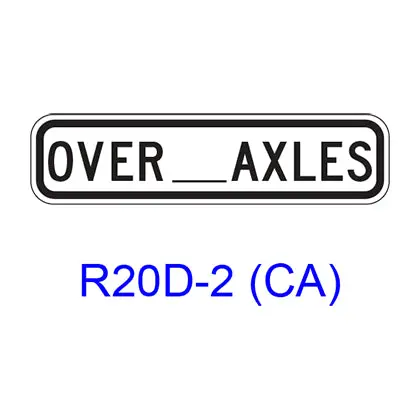 Truck Exclusion [Plaque] R20d-2(Ca) 1