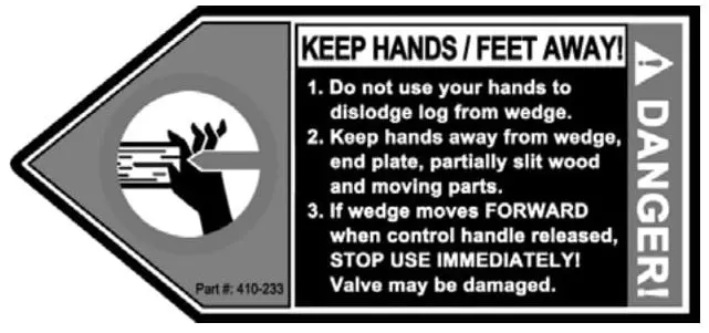 (410-233) Keep Hands And Feet Away Decal 1