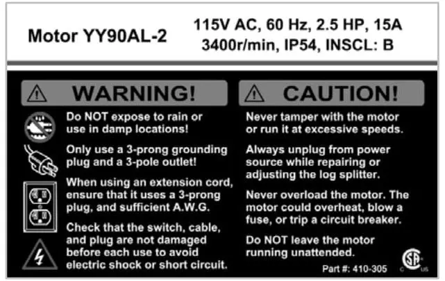 (410-305) Motor Decal 1