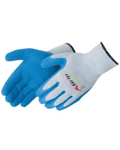 Glove Blue Latex Palm Grey Lg 1