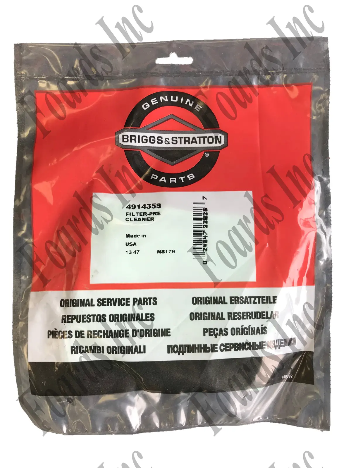(491435S) Pre Filter-Briggs 1