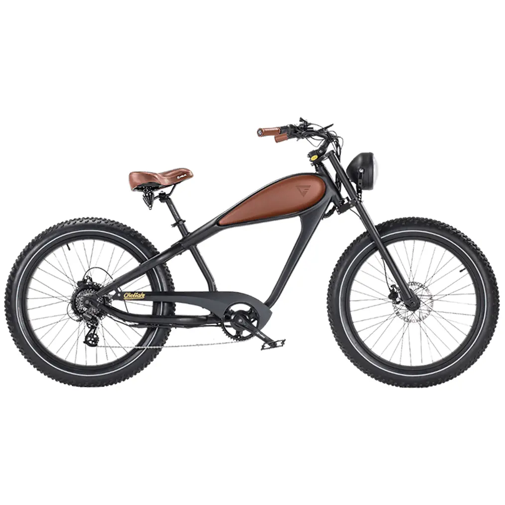 Revi Bikes Cheetah Plus Electric Cafe Racer - 750 Watt, 48V 1